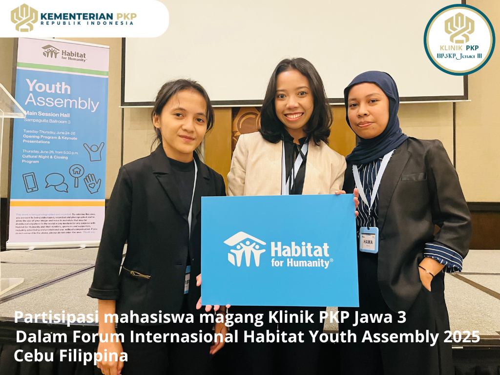 Partisipasi Mahasiswa Magang Klinik PKP dalam Forum Internasional  Habitat Youth Assembly 2025